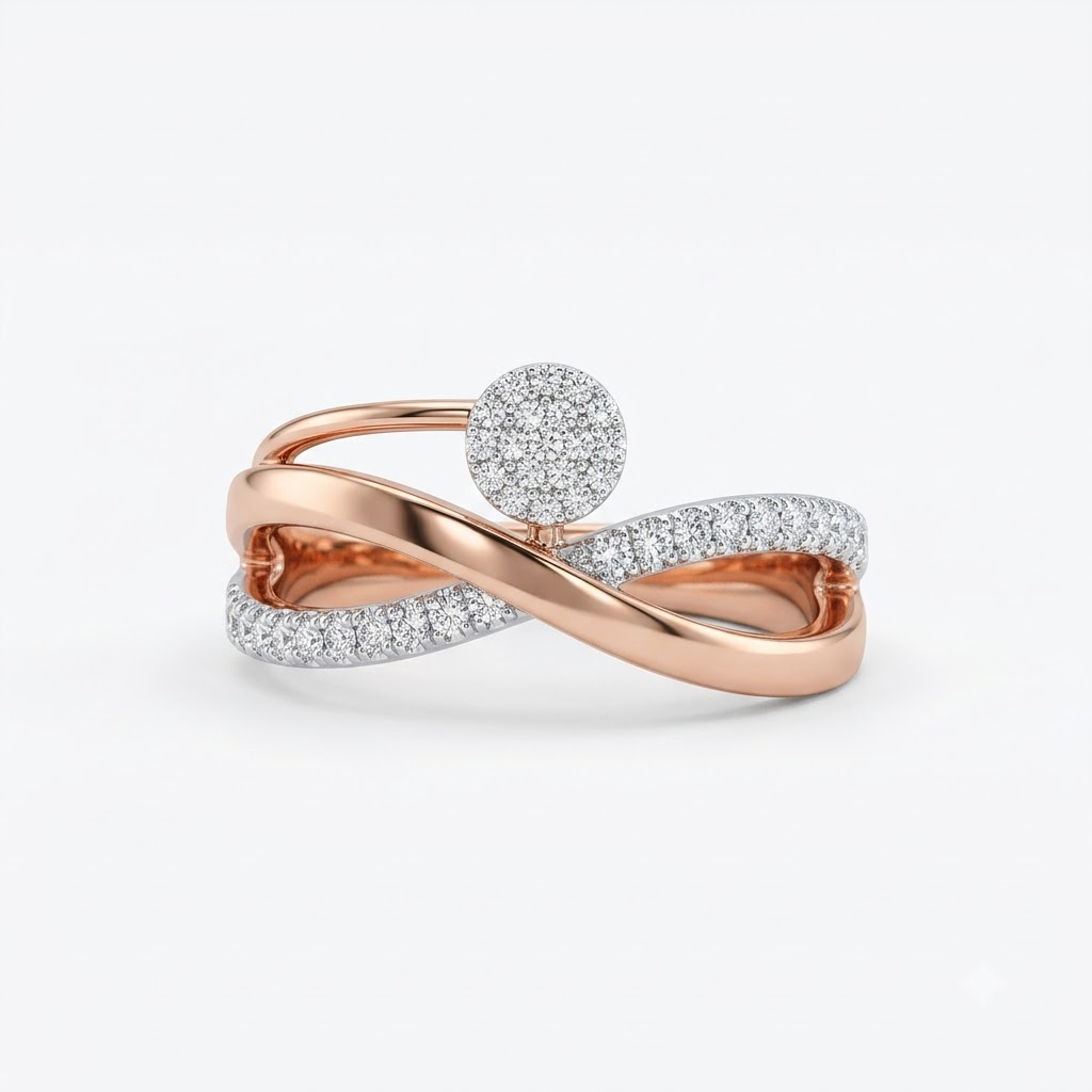 Elegant Diamond Stacking Ring